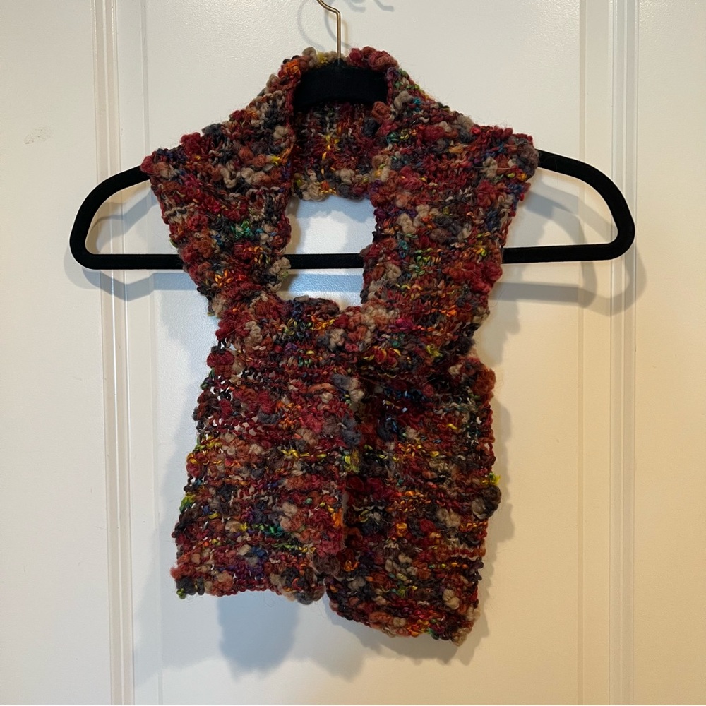 Hand knit scarf